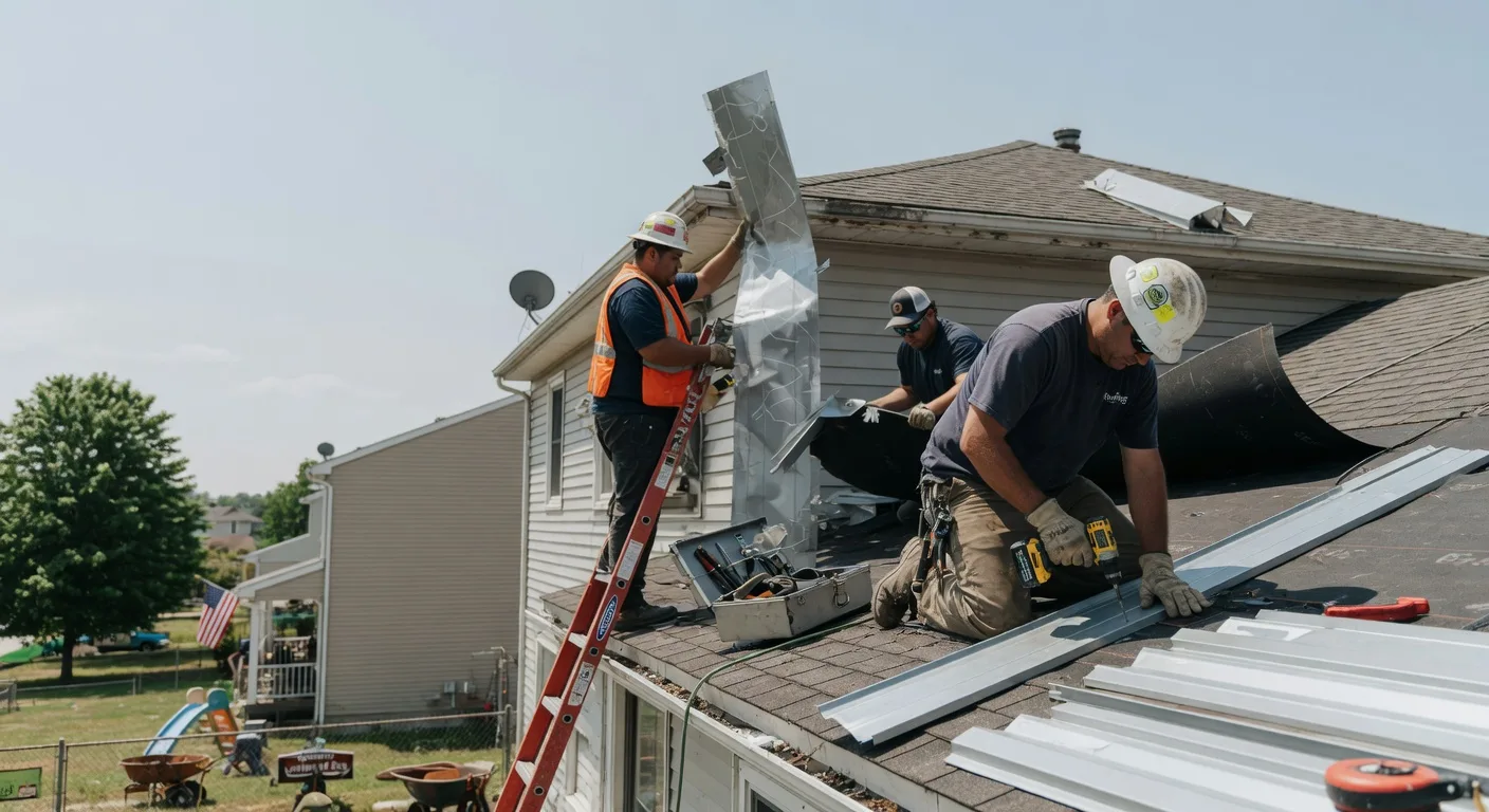 Storm Damage Metal Roof Repair in Rozet, WY